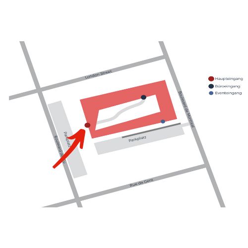 Anfahrt Haupteingang