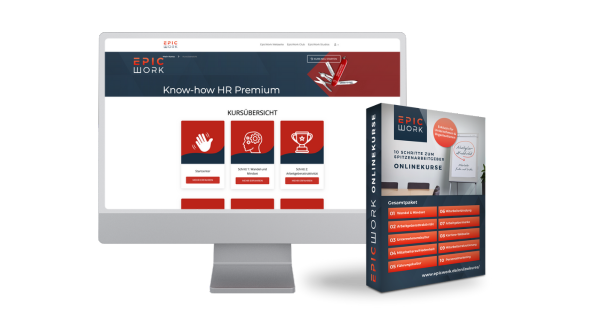 Grafik mit Monitor und Produktbox zu KNOW-HOW