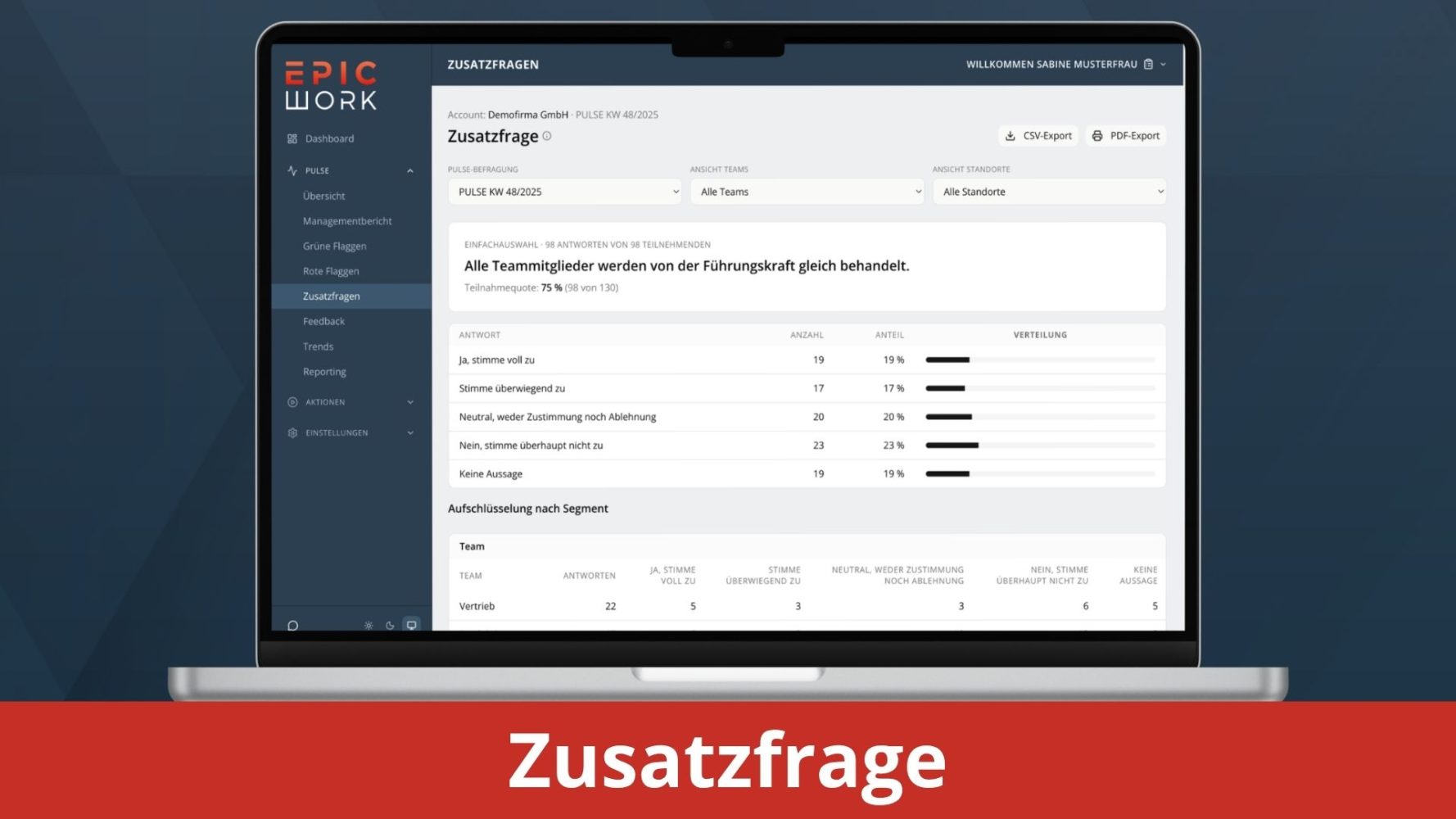pulse backend zusatzfrage